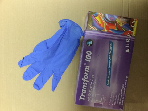 Nitrile gloves/blue